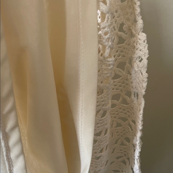 Zara Cream crochet tunic tank top-Large - Picture 7 of 10